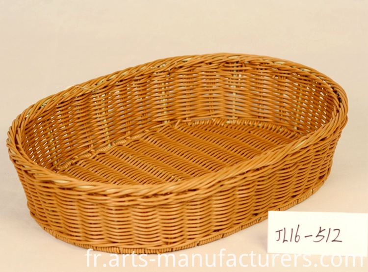 panier de rangement en rotin en plastique plastic rattan storage basket